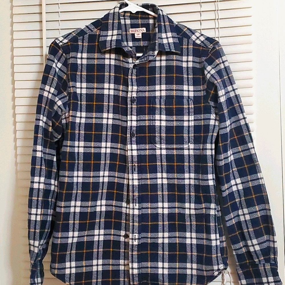Merona Flannel Shirt Blue